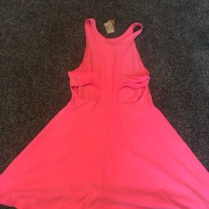 Hot pink dress